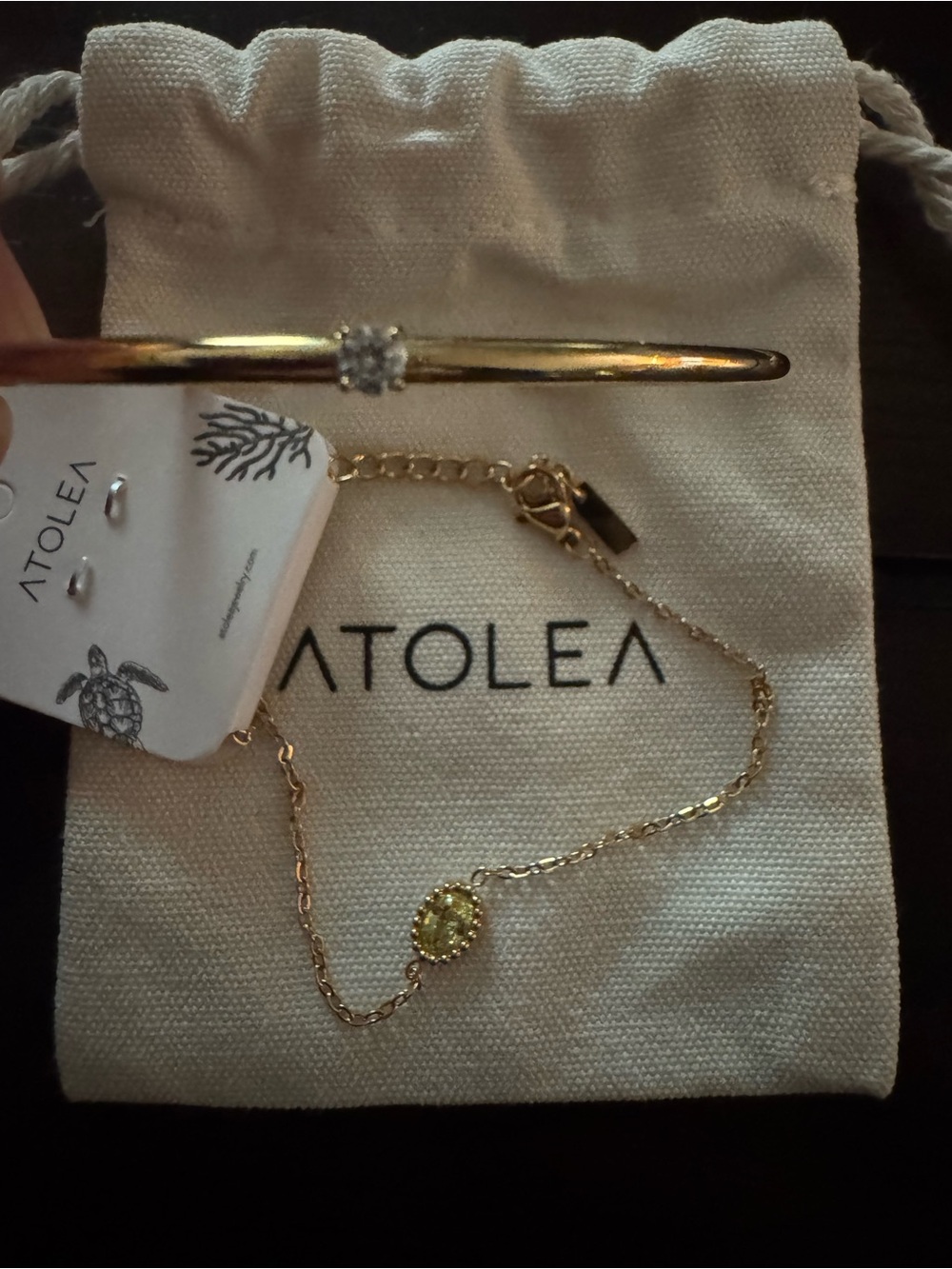 Atolea Gold Bracelet set